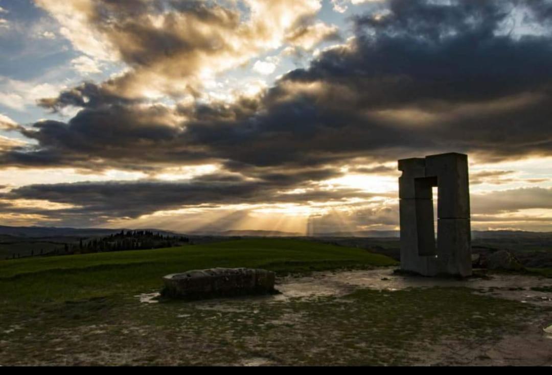 Podere Il Granaio - Crete Senesi - Tuscany Siena Bagian luar foto