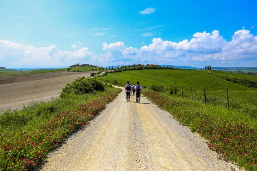 Podere Il Granaio - Crete Senesi - Tuscany Siena Bagian luar foto